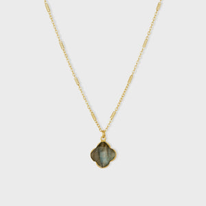 Clover Labradorite Necklace