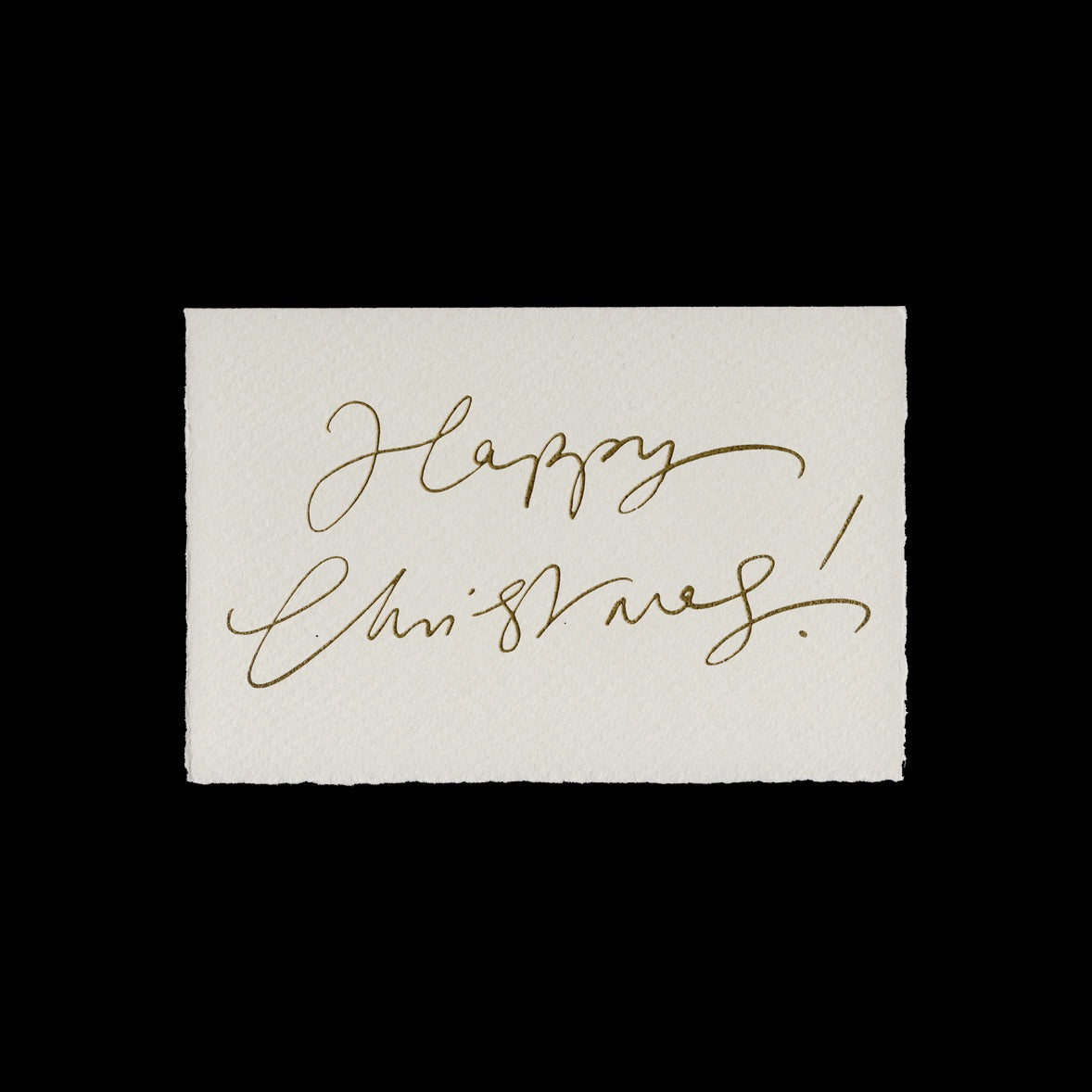 Scribble & Daub - Happy Christmas Scribble Card in Gold