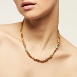 Gas Bijoux - Kali cabochons necklace - Turquoise - HAYGEN