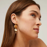 Gas Bijoux - Silene earrings small size - Wood & Mother-of-Pearl - HAYGEN