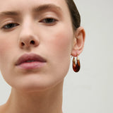 Gas Bijoux -  Ecume Earrings Small - Tortoiseshell
