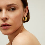 Gas Bijoux - Cuore Hoop Earrings - Gold - HAYGEN