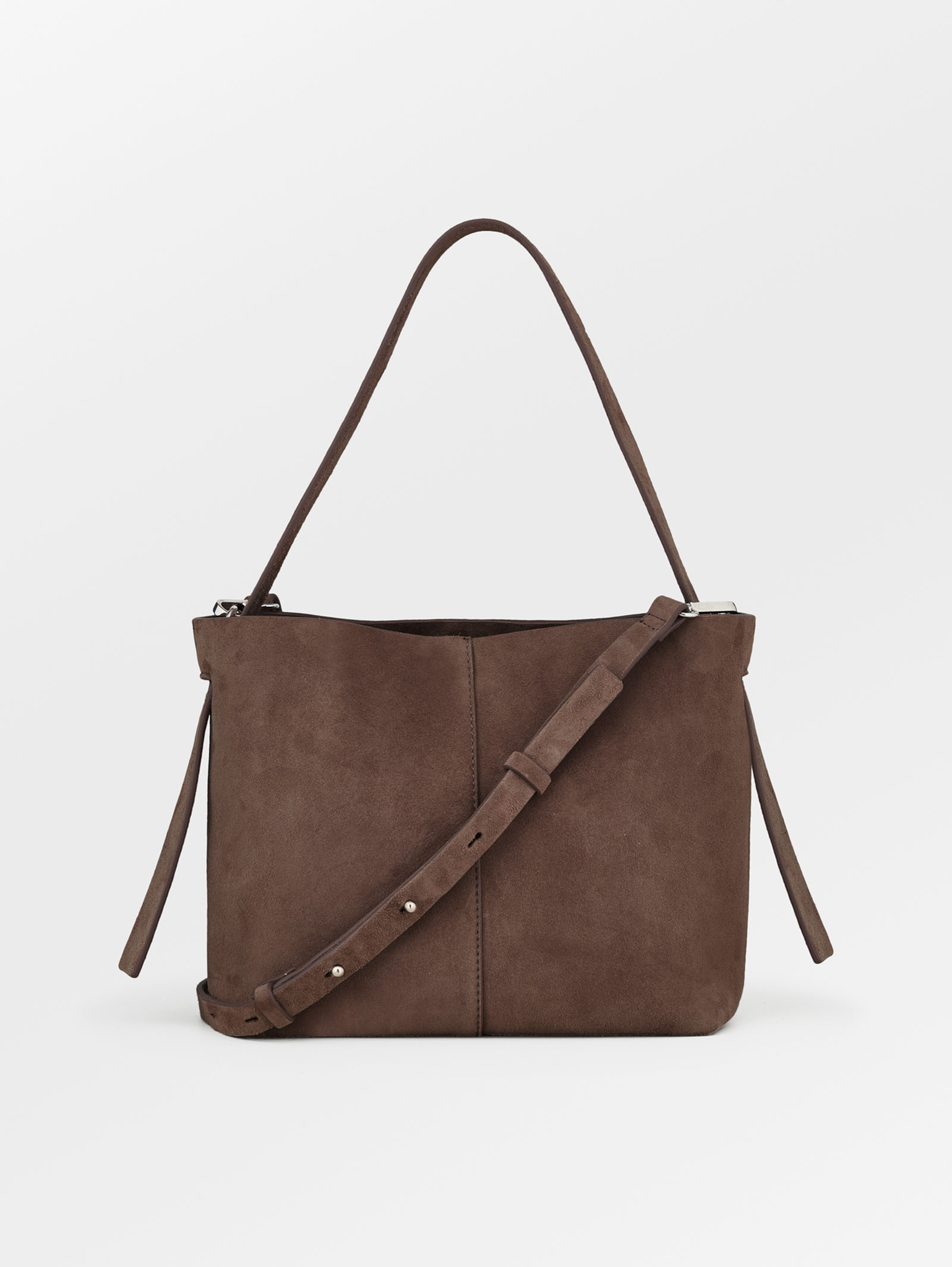 Beck Söndergaard - Suede Fraya Small Crossbody Bag - Hot Fudge - HAYGEN