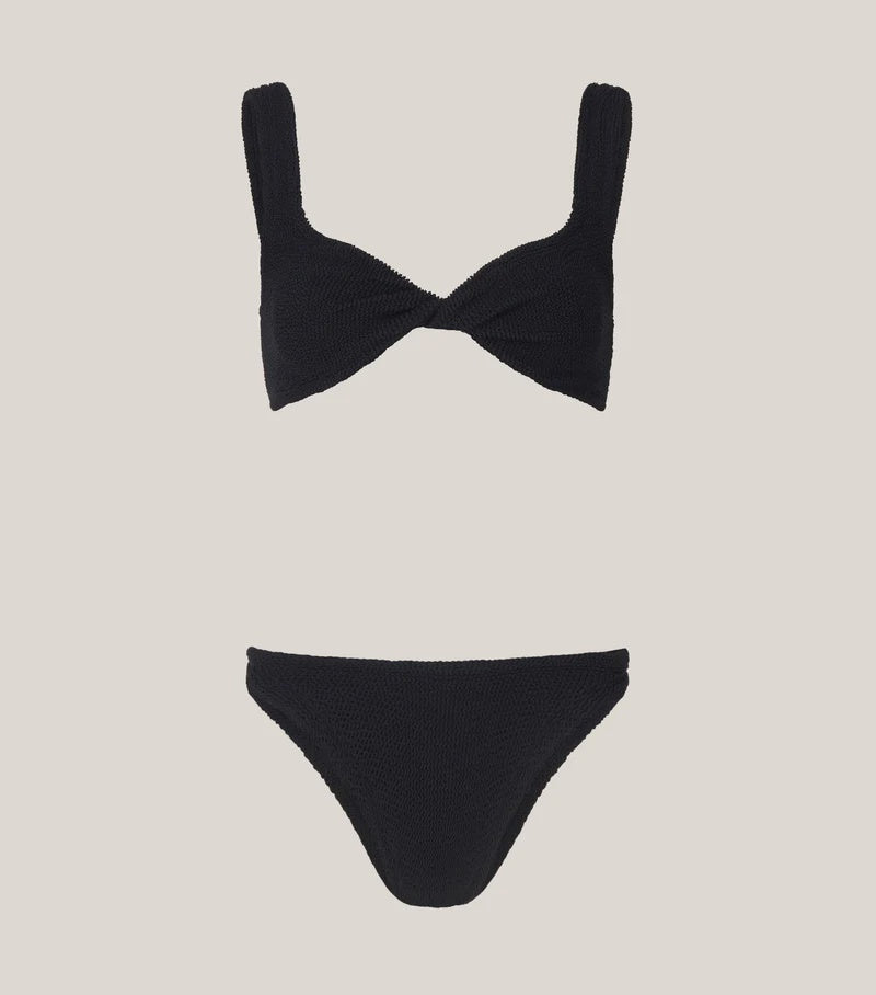 Hunza G - Juno Bikini - Black - HAYGEN
