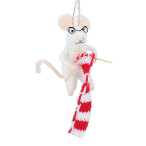 Wilhelmina Knitting Mouse - HAYGEN