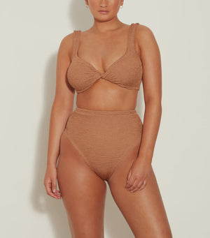 Hunza G - Jamie Bikini - Metallic Cocoa - HAYGEN