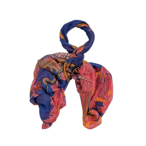 One Hundred Stars - Crane Cobalt Scarf