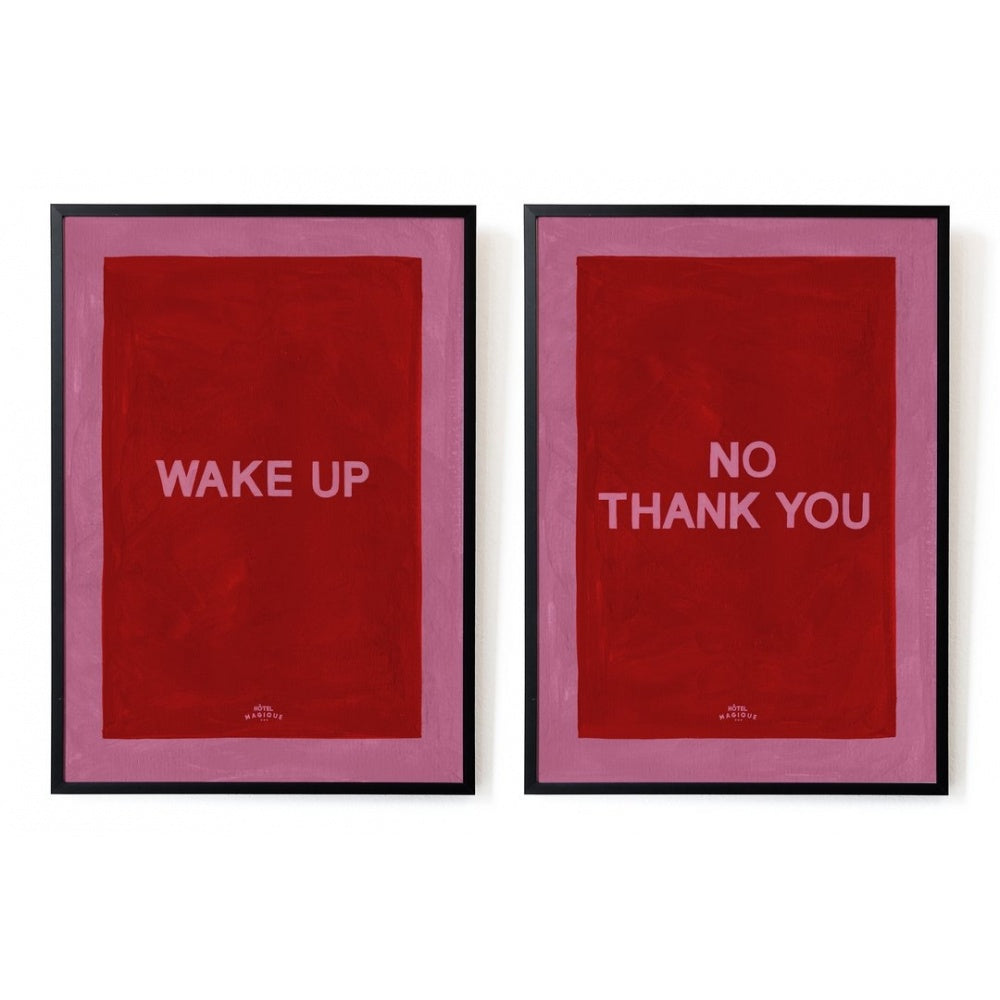 Hotel Magique - Wake Up, No Thank you Set of 2 - A4 - HAYGEN