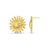 Statement Molten Sun Stud Earrings - HAYGEN