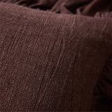 HK Living - Ruffle cushion - Chestnut - 50cmx50cm - HAYGEN