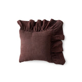 HK Living - Ruffle cushion - Chestnut - 50cmx50cm - HAYGEN