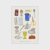 Isabelle Vandeplassche - A Collection of Kitchen Objects 50x70cm - HAYGEN