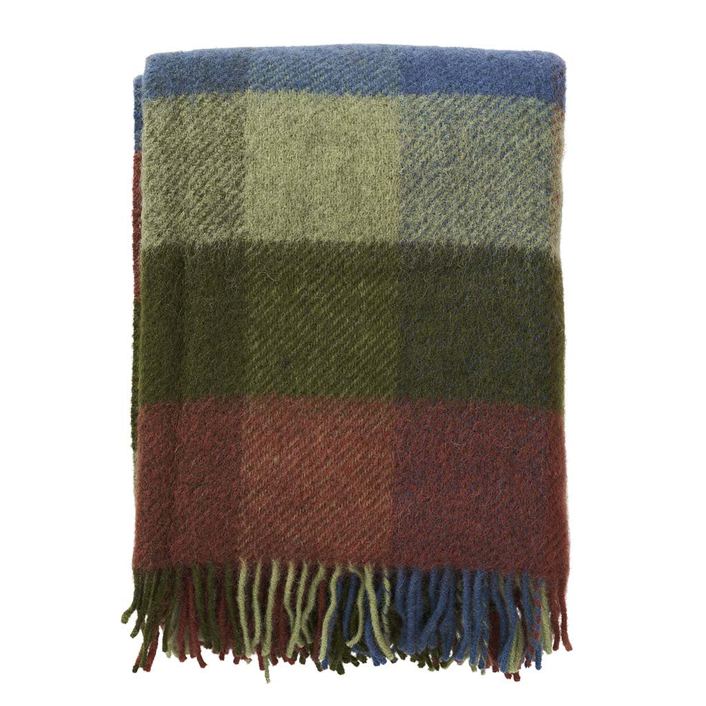 Goatland Multigreen Woven Wool Multi Green - HAYGEN