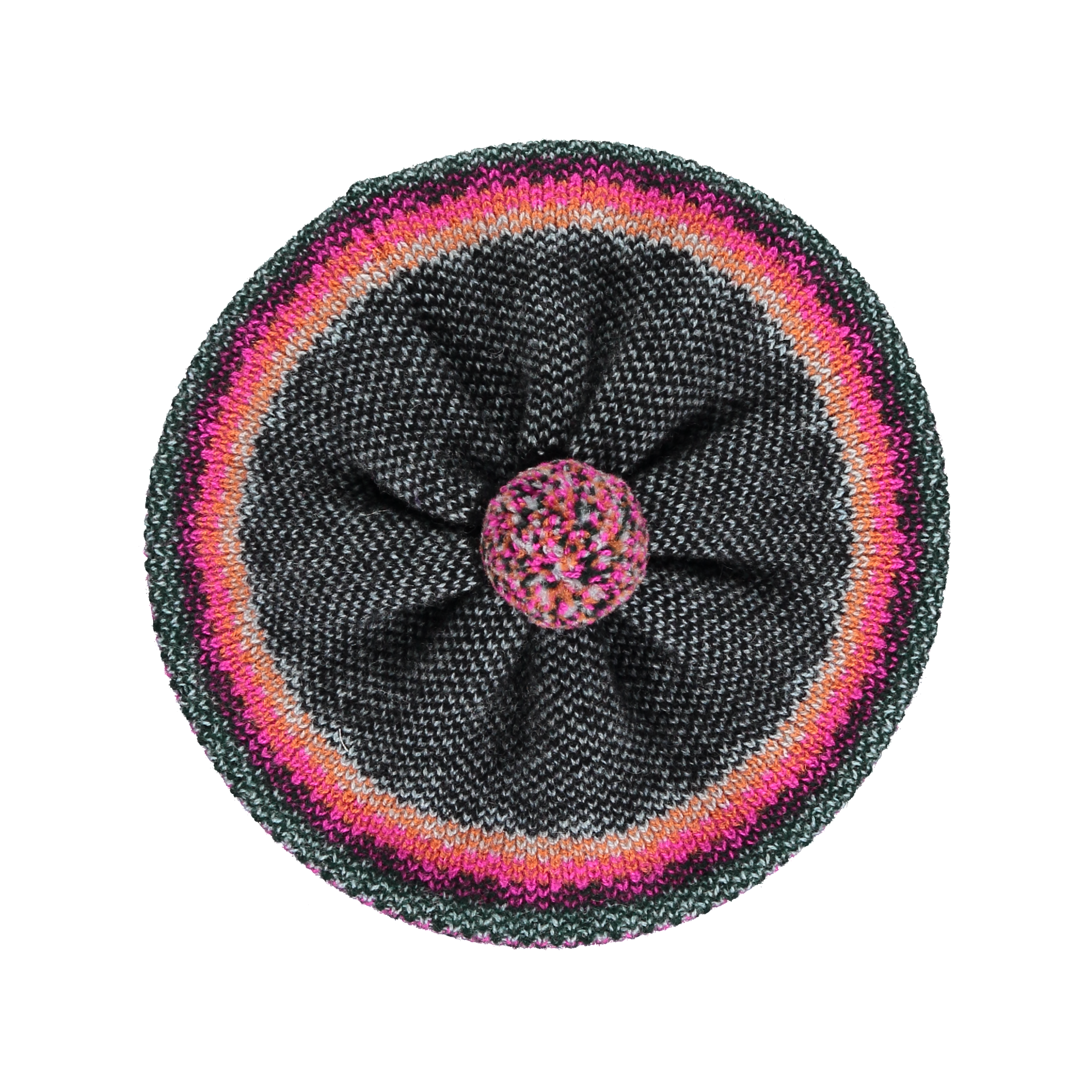 Quinton & Chadwick - Tweed Pattern Beret Pink - HAYGEN