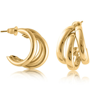 Gisele Trio Earrings - Gold - HAYGEN