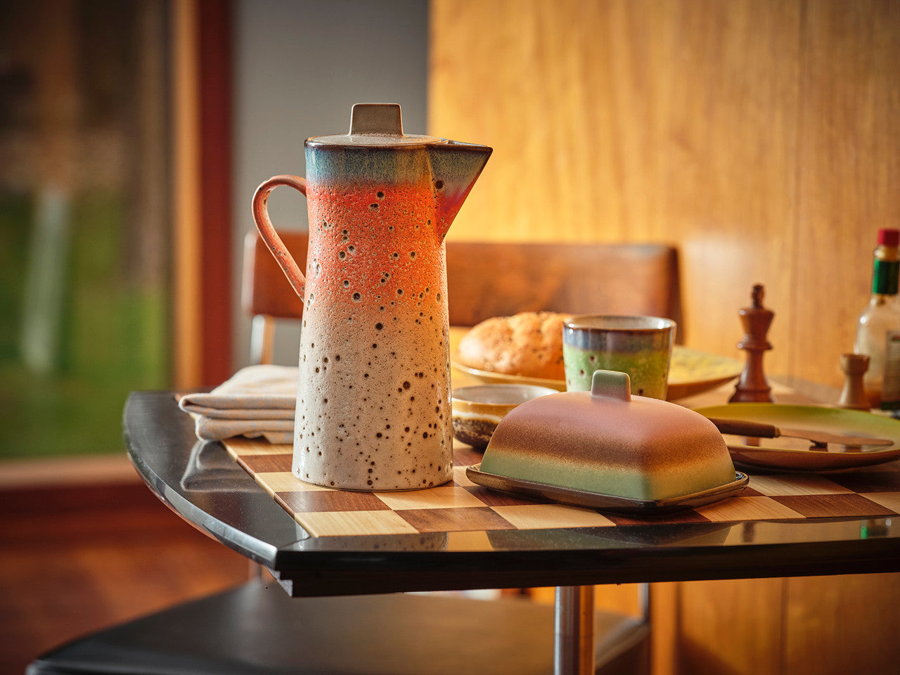 HKliving - 70s Ceramics Butter Dish - Mercury - HAYGEN