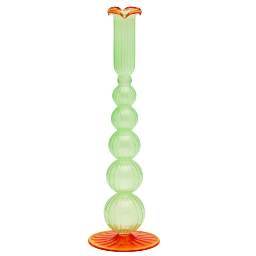 Anna + Nina - Moss and Marigold Piped Candle Holder - HAYGEN