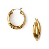 Interlocking Hoop Earrings - HAYGEN