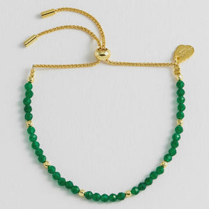 Faceted Green Agate Amelia Bracelet - HAYGEN
