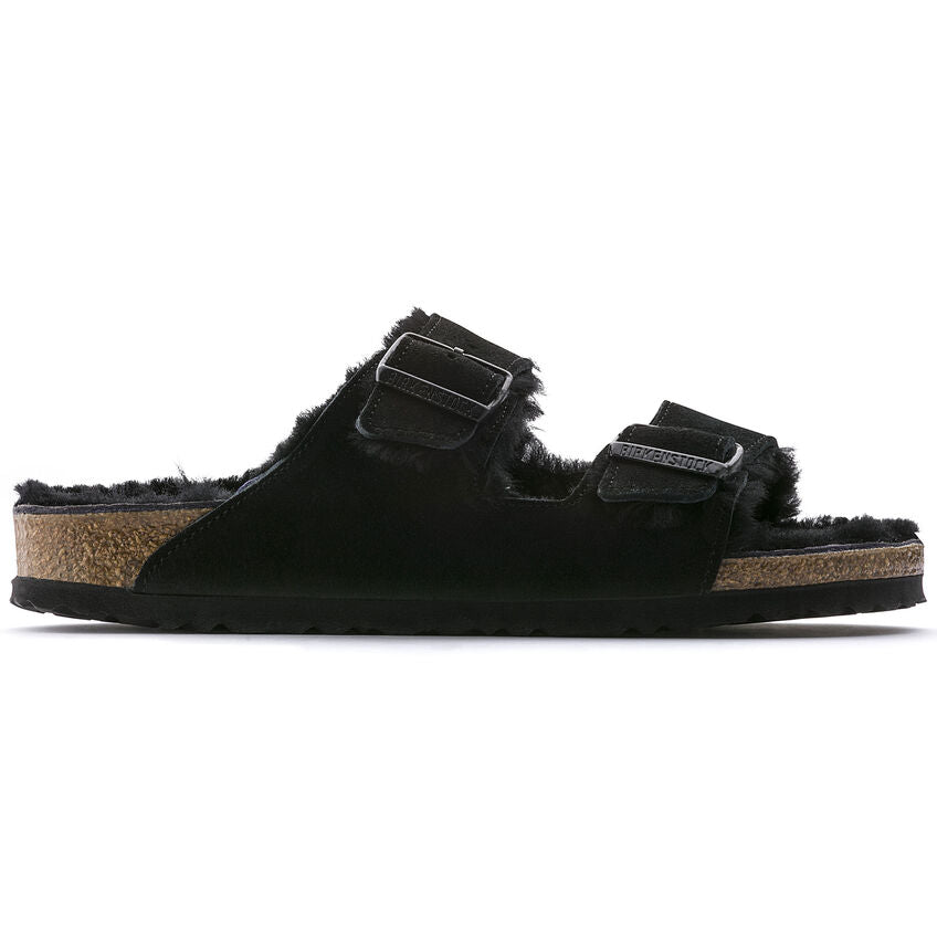Birkenstock - Arizona Shearling - Black - HAYGEN