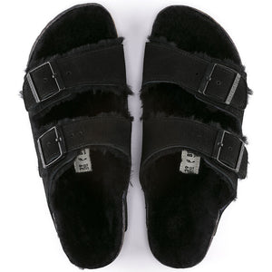 Birkenstock - Arizona Shearling - Black - HAYGEN