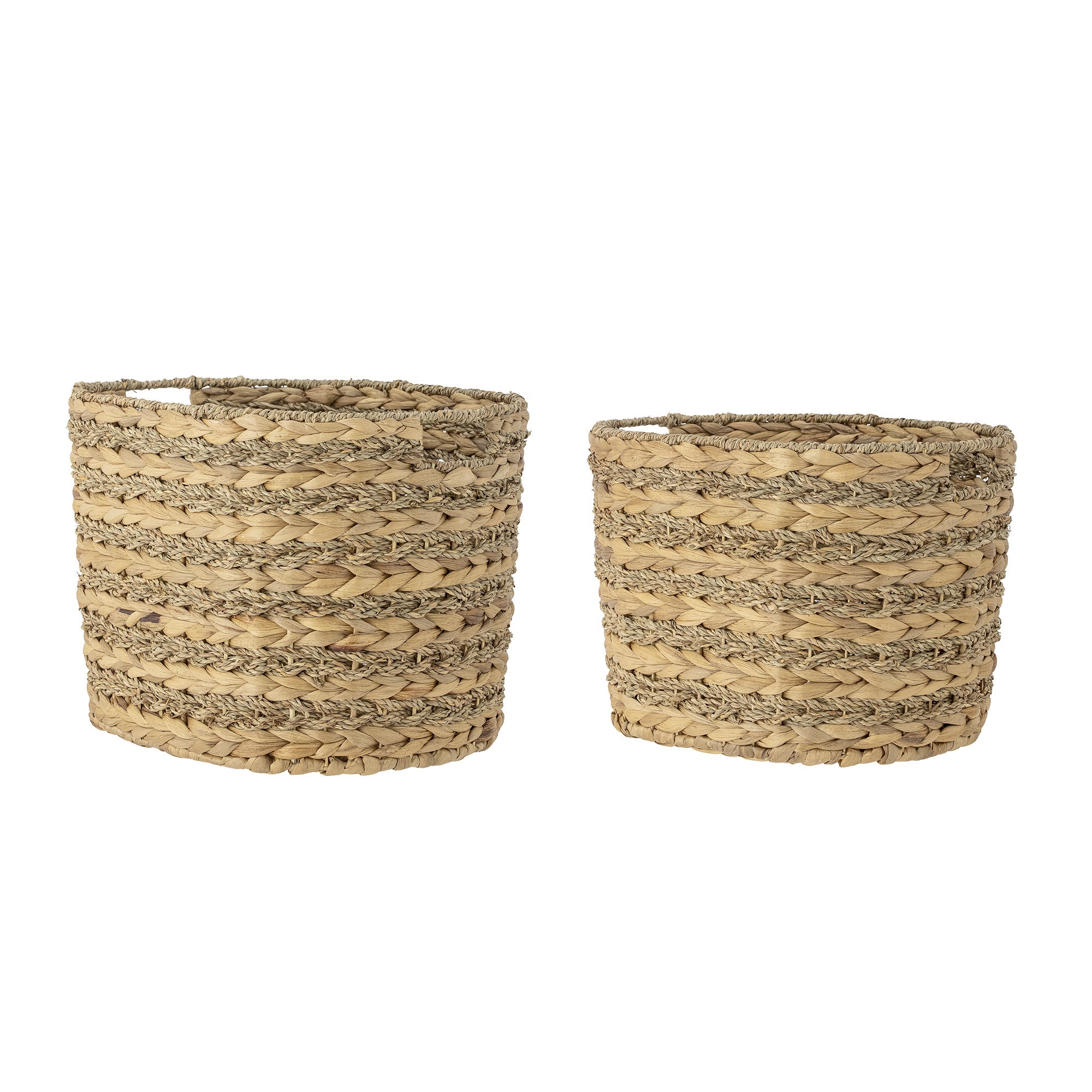 Bloomingville - Indra Basket - Nature Water Hyacinth - Set of 2 Large - HAYGEN