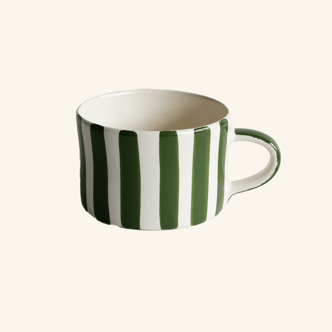 Musango - Mug Candy Stripes Moss Green - HAYGEN