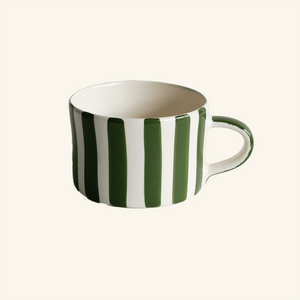 Musango - Mug Candy Stripes Moss Green - HAYGEN