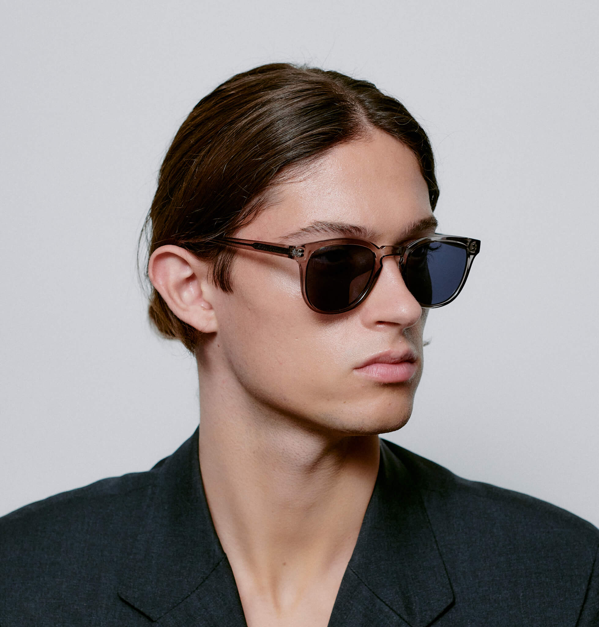 Bate Sunglasses - Grey Transparent - HAYGEN