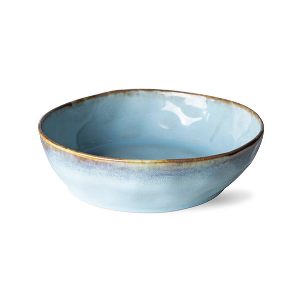 HKliving - 70s Ceramics Pasta Bowls - Lagune - Set of 2 - HAYGEN