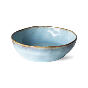 HKliving - 70s Ceramics Pasta Bowls - Lagune - Set of 2 - HAYGEN
