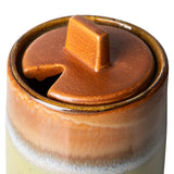 HKliving - 70s Ceramics Milk & Sugar Pot - Berry/Peat - HAYGEN