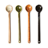 HKliving - 70s Ceramics Spoons - Set of 4 - HAYGEN
