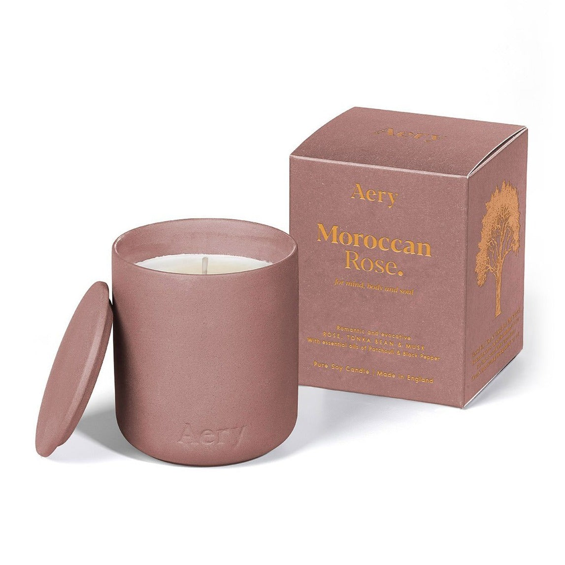 Aery - Moroccan Rose Scented Candle - HAYGEN