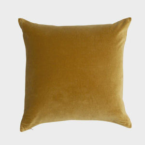 Niki Jones - Velvet Linen Square Cushion Golden Lichen - HAYGEN