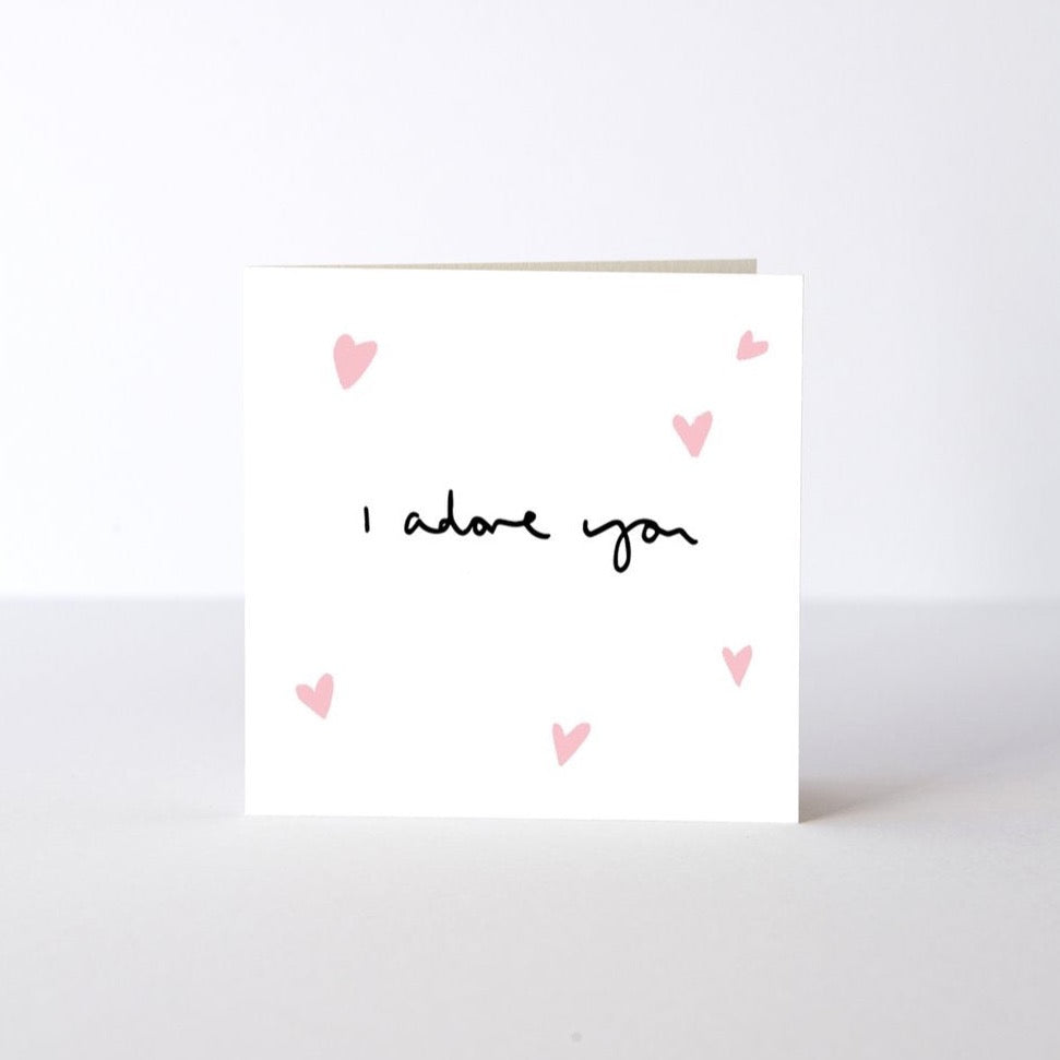 Mini Heart I Adore you Card - HAYGEN