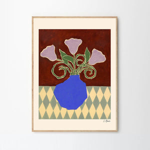 Carla Llanos, Purple Flowers - 30x40cm - HAYGEN