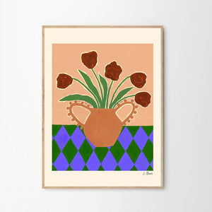 Carla Llanos, Red Tulips - 30x40cm - HAYGEN