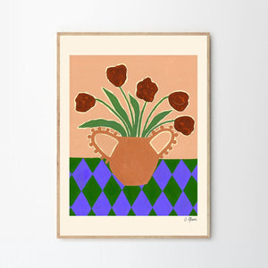 Carla Llanos, Red Tulips - 50x70cm - HAYGEN