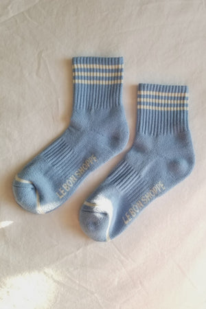 Le Bon Shoppe - Girlfriend Socks - Parisian Blue - HAYGEN
