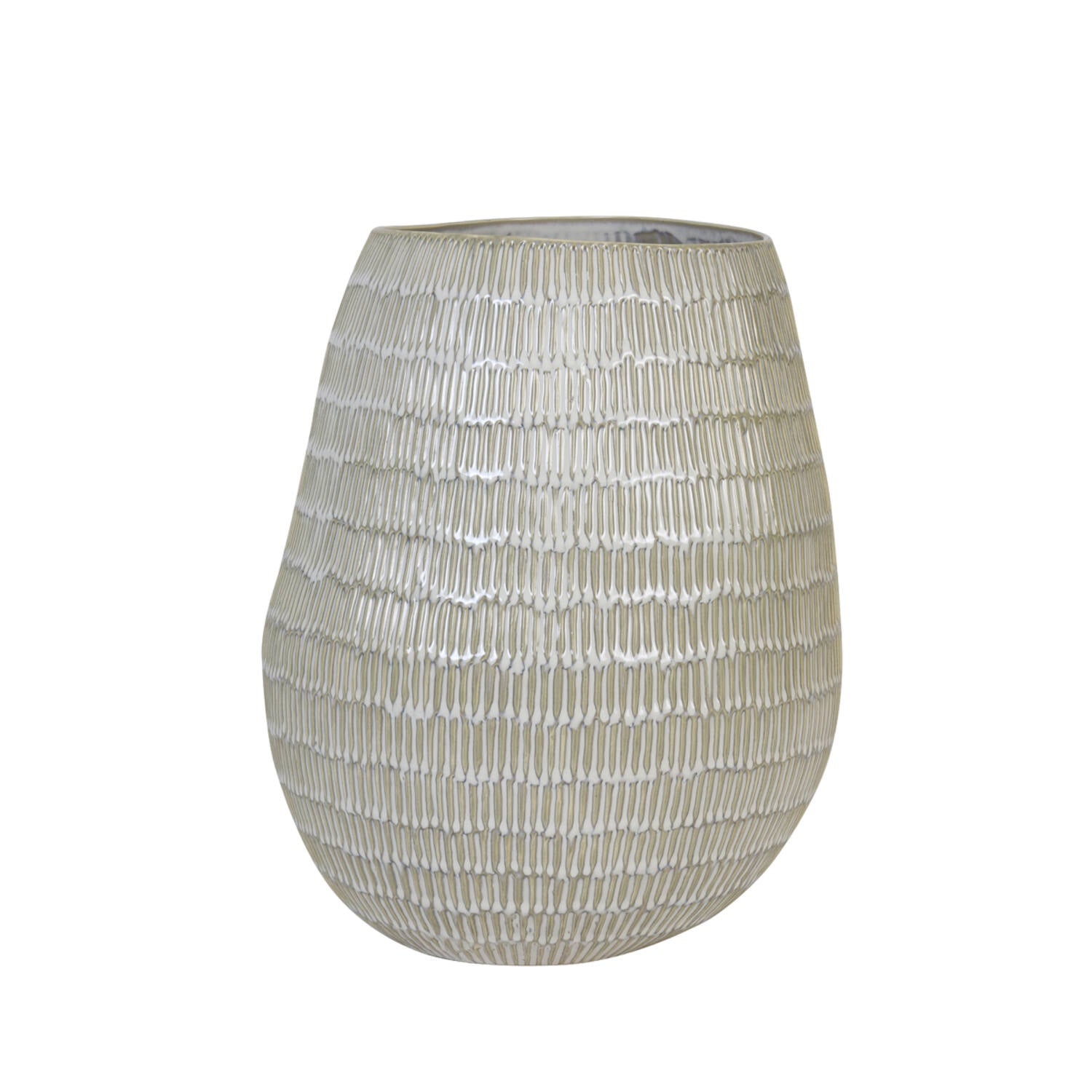 Vase GIORGIA Ceramic Cream - Large - HAYGEN