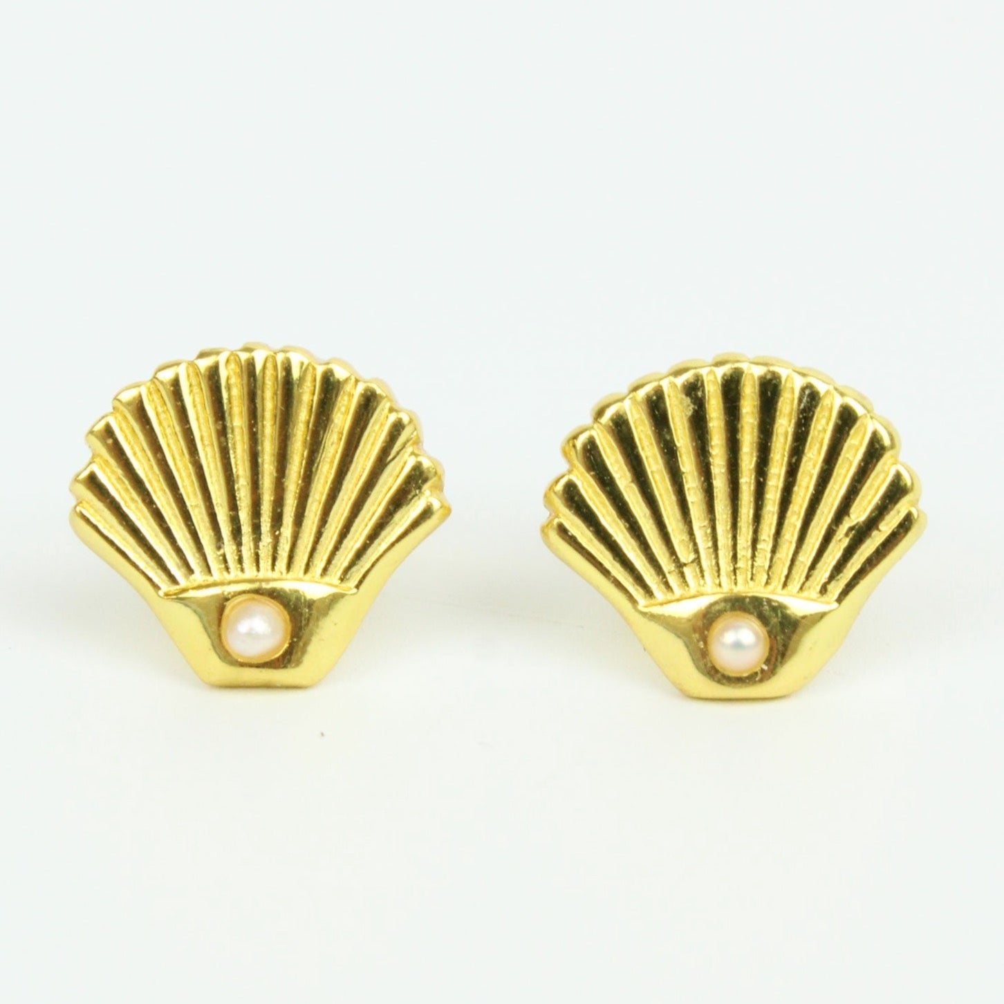 Art Deco Shell Studs - HAYGEN