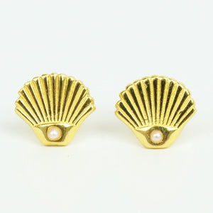 Art Deco Shell Studs - HAYGEN