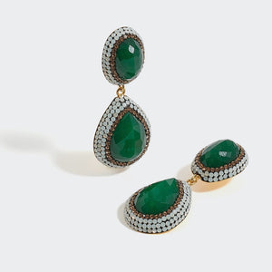 Soru - Jade Green Earrings - HAYGEN