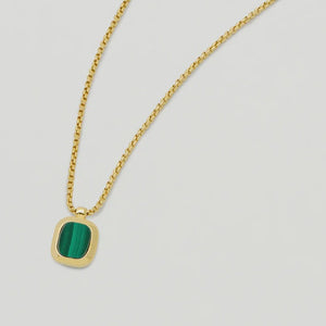 Malachite Tablet Pendant - HAYGEN