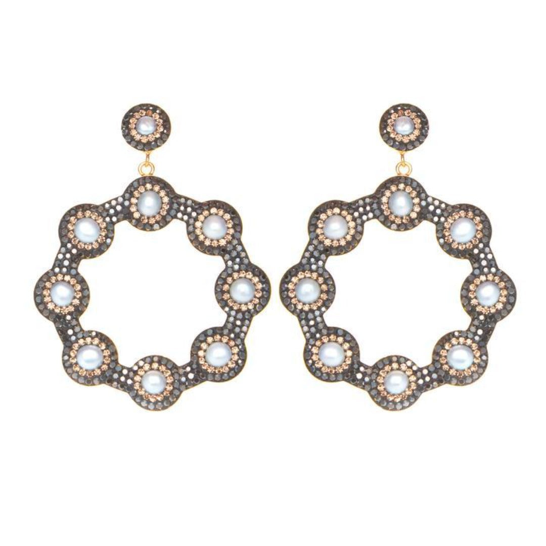 Soru - Baroque Pearl Hoop Earrings - HAYGEN
