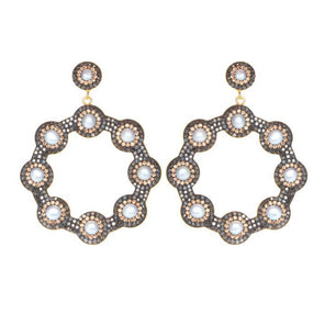 Soru - Baroque Pearl Hoop Earrings Product Image