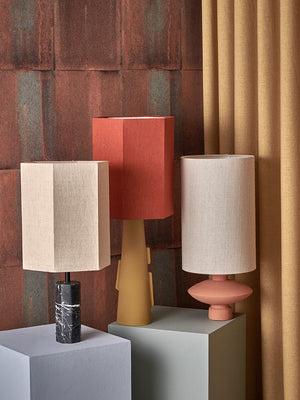 HKliving - Cylinder Lampshade - Natural - HAYGEN