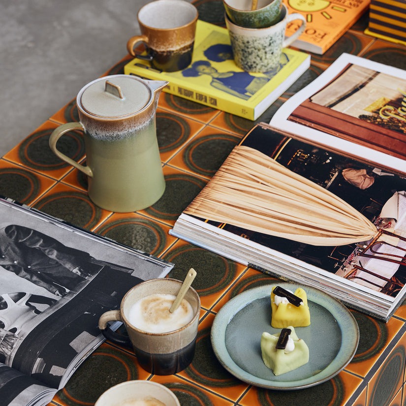 HKliving - 70s Ceramics Tea Pot - Peat - HAYGEN