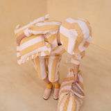Projektityyny - Sirkus Stripe Frill Cushion - Honeycomb - HAYGEN
